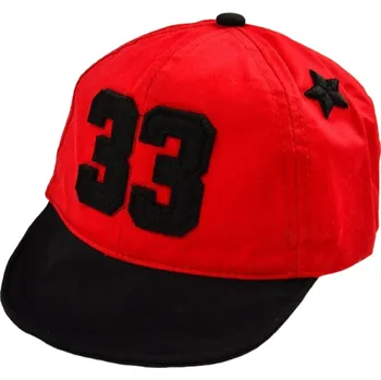 Kšiltovka Chlapecká kšiltovka s číslem červená