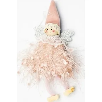 Vánoce Vánoční dekorace anděl A2880 růžová