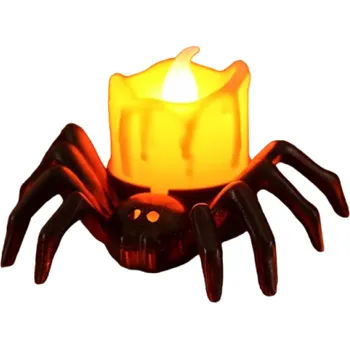 Halloweenská dekorativní svíčka pavouk&nbsp;7 x 8,5 x 5 cm