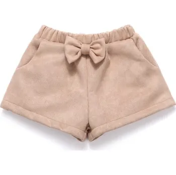 Dívčí kraťasy s mašlí J885 krémová 5