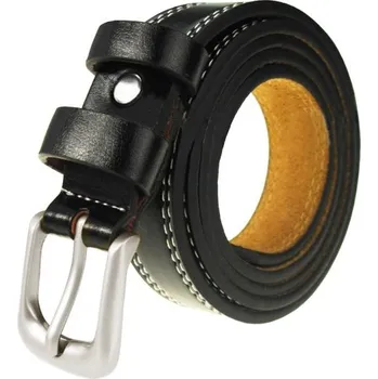 Opasek Luxusní dámský kožený pásek J916 černá 100 cm