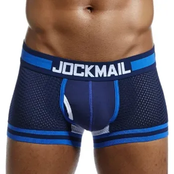 Pánské spodní prádlo Pánské stylové boxerky A1 tmavě modrá XS