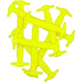 Tkaničky do bot Silikonové tkaničky bez zavazování 16 ks žlutá