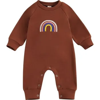 Kojenecký overall Kojenecký overal s duhou T2636 hnědá 12-18 měsíců