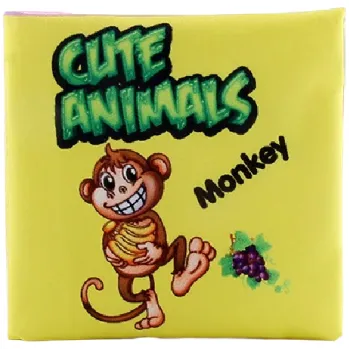 Leporelo Látková knížka na procvičení angličtiny zvířata