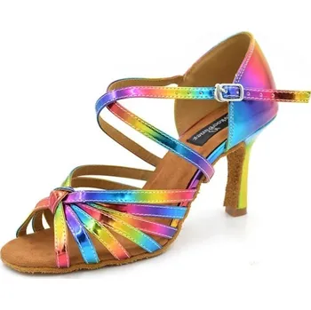 Dámské lodičky Taneční boty duhové 43 8,5 cm