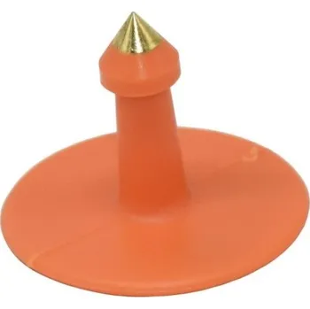 tréninková pomůcka pro psa Ušní značky pro hospodářská zvířata 100 ks červená