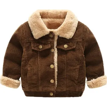 Dívčí bunda Dětská zimní bunda L2011 hnědá 18-24 měsíců