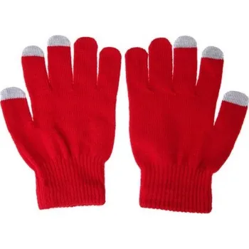 Rukavice Rukavice pro dotykové displaye červená