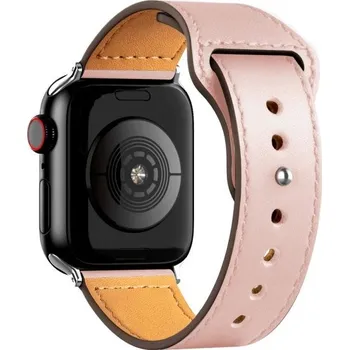 Kožený řemínek pro Apple Watch 38 mm / 40 mm / 41 mm T860 růžová