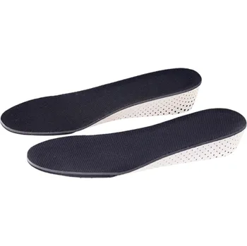 Vložka do bot Vložky do bot z paměťové pěny Černá barva Výška 4 cm Zvýšení postavy Ortopedické vložky Tlumení nárazů Pohodlí pro chůzi Práci Sport