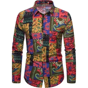 Pánská košile se vzorem F704 L 2