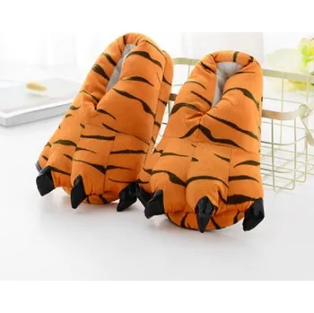 Pánské pantofle Domácí obuv - Pantofle s drápy oranžová dámská