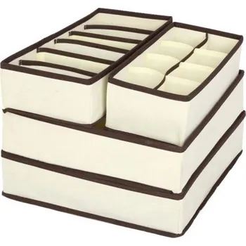 Úložný box Organizer na spodní prádlo - 4 ks béžova