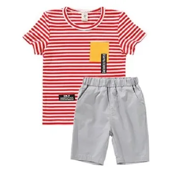 Chlapecké tričko a kraťasy L1721 červená 10