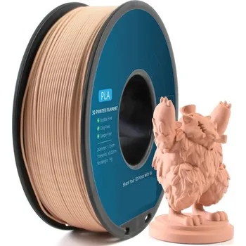 Filament PLA 1,75 mm 1 kg cívka Matná textura Ostré detaily Kvalitní tisk Pro všechny 3D tiskárny Teplota tisku 190-220°C béžova