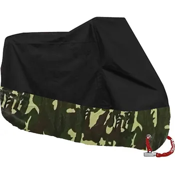Motokosmetika Voděodolný kryt na motorku 230–260 cm Outdoorová plachta z polyesteru Ochrana proti dešti prachu a UV Venkovní obal na motocykl armádní zelená