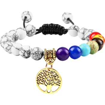 Náramek Nastavitelný náramek sedmi čaker Z261 zlatá