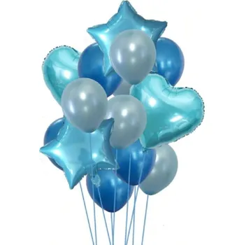 Balónek Sada balónků - 14 ks modrá