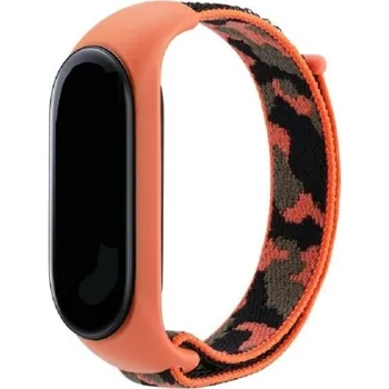 Maskáčový řemínek pro Xiaomi Mi Band 7 oranžová
