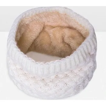 Šála Dětský vlněný nákrčník J3288 bílá