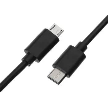 Datový kabel Propojovací kabel USB-C na Micro USB M/M 1 m černá
