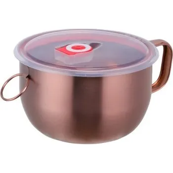 Nerezová miska na polévku růžová