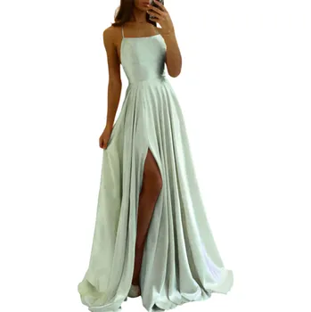 Dámské šaty Dlouhé společenské šaty zelené S