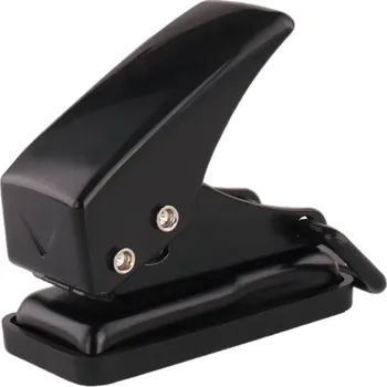 Děrovačka Mini děrovačka papíru s jednou dírou Přenosný malý děrovač na papír Kancelářská potřeba na papír 5,3 x 2,4 x 2,7 cm černá