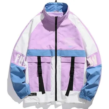 Dámská casual bunda Jarní/podzimní bunda F1188 světle fialová L