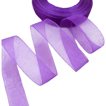 Balící papír Šifónová stuha 12 mm/46 m fialová