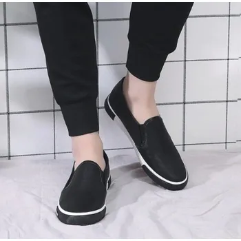 Pánské polobotky Stylové pánské mokasíny J2286 černá 44