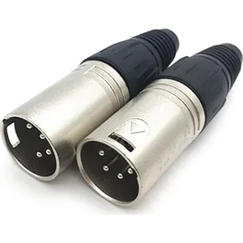 Konektor Koncovka XLR 4pin samec / samice 1