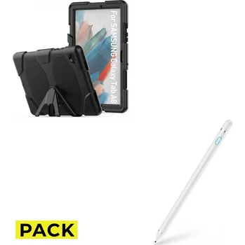 PACK KRYT TECH-PROTECT SURVIVE GALAXY TAB A8 10.5 X200 / X205 BLACK + DOOP ACTIVE STYLUS PEN BÍLÝ