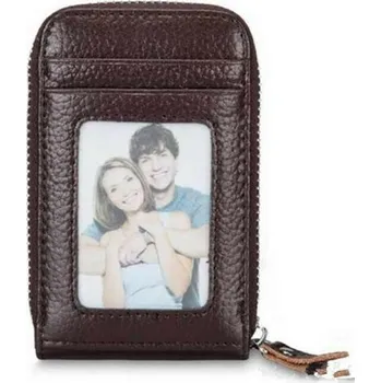 Ledvinka Pouzdro na karty a bankovky M158 tmavě hnědá