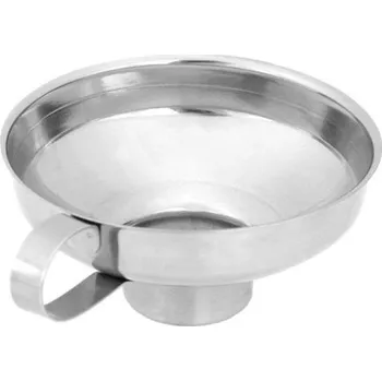 Cedník a síto Nerezový trychtýř s rukojetí S