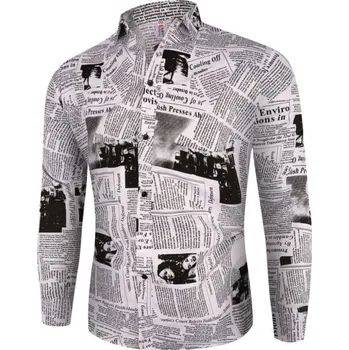 Pánská košile Pánská košile s potiskem F509 S 1