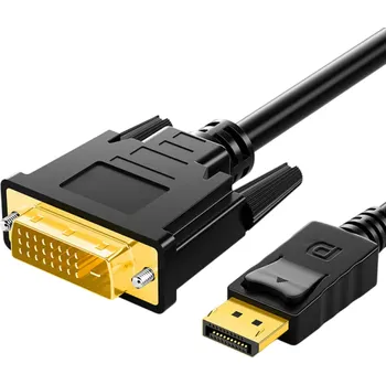 Redukce Redukce DisplayPort samec na DVI samec Kabel 1,8 m 1080p Pozlacené konektory Převodník signálu Pro monitory projektory PC Notebooky
