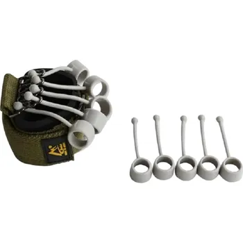 Silikonový posilovač prstů šedý Fitness pomůcka pro posilování prstů Nástroj na posílení prstů Síla 20 lb