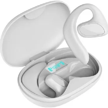 Elektronický slovník a překladač Bezdrátová sluchátka na překlad cizích jazyků s ovládáním dotykem Hlasový překladač přes sluchátka s podporou 144 jazyků Bluetooth sluchátka s nabíjecím pouzdrem a redukcí hluku bílá