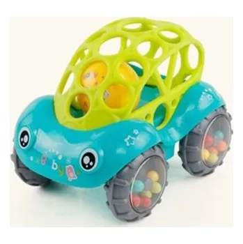 Chrastící autíčko tyrkysová