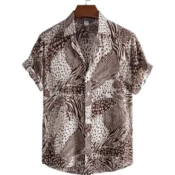 Pánská košile Pánská košile s krátkým rukávem F804 M 3