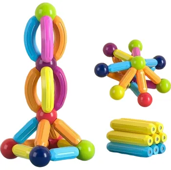 ostatní stavebnice Magnetická stavebnice s boxem 53 ks