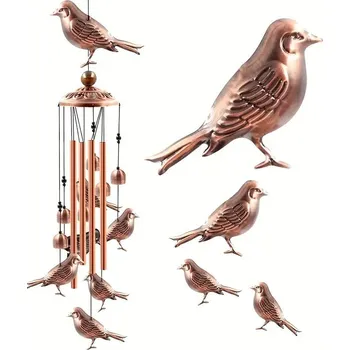 Zahradní dekorace BAF Zvonkohra Ptáci. Délka 90 cm