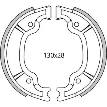 Brzda pro motocykl brzdové obložení (drážkované) NEWFREN (2 ks v balení) YAMAHA YQ 100 Aerox 2000-2002