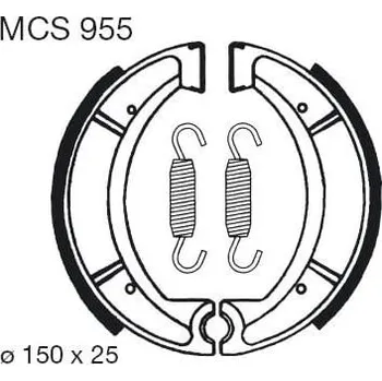 Motodíl Brzdové čelisti LUCAS MCS 955 YAMAHA XZ 550 1982-1983