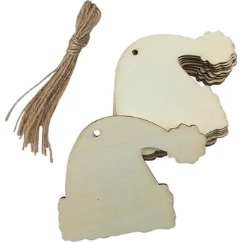 Dárková visačka Dřevěné vánoční jmenovky 10 ks 4