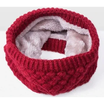 Šála Dětský vlněný nákrčník J3288 tmavě červená