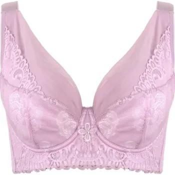 Podprsenka Vyztužená podprsenka zdobená krajkou starorůžová 85E