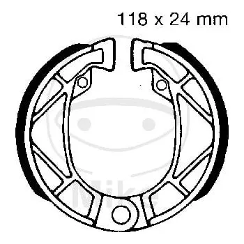 Brzda pro motocykl Sada brzdových čelistí EBC 995 včetně pružin APRILIA Red Rose 50 1992-1999